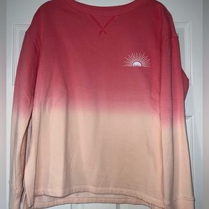 Pink ombré Nautica long sleeve shirt.